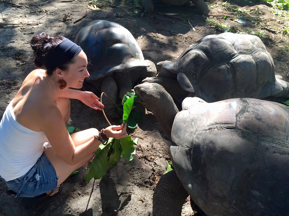jen with tortoises_seychelles 2015