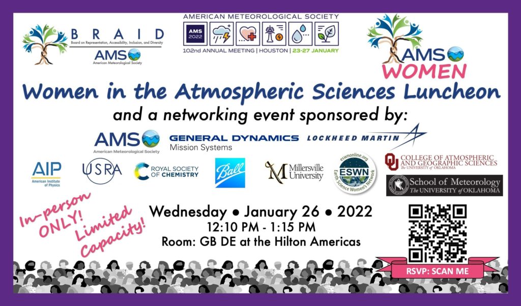 Women in the Atmospheric Sciences Luncheon flyer/poster