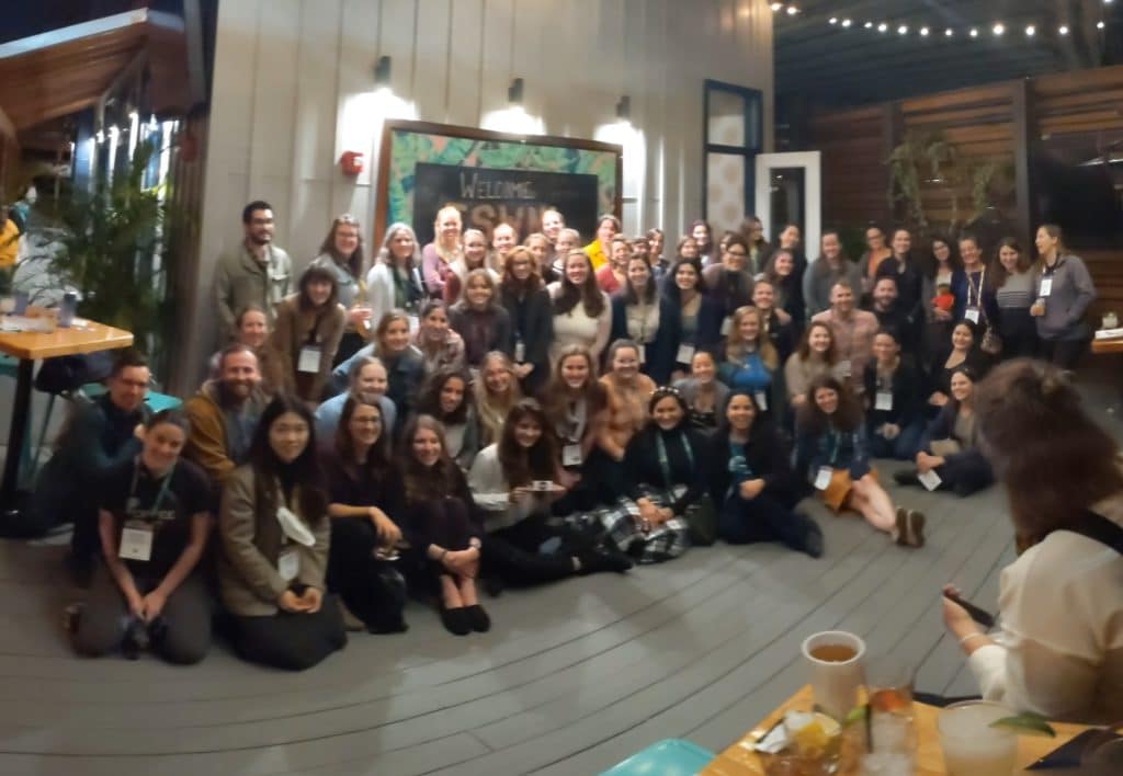 Attendees of the 2021 ESWN AGU Networking Reception