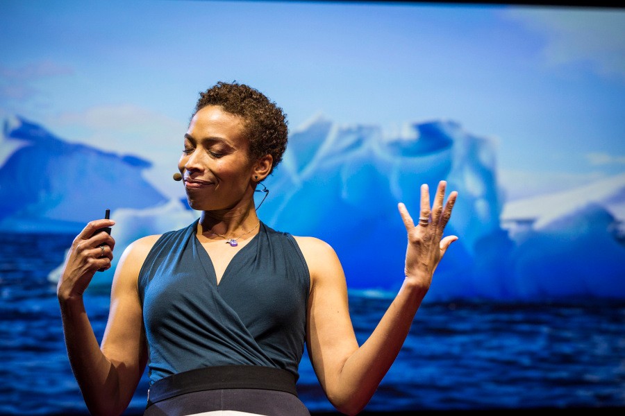TED Fellow Aomawa Shields talks about the hunt for other planets where life might exist. Photo: Ryan Lash/TED